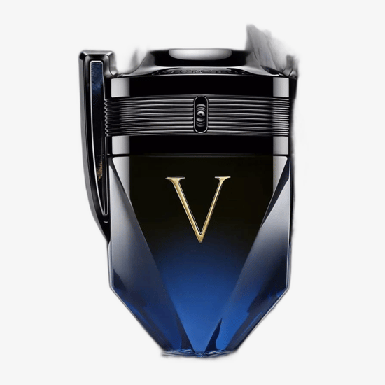 Close-up of Paco Rabanne Invictus Victory EDP Extrême bottle