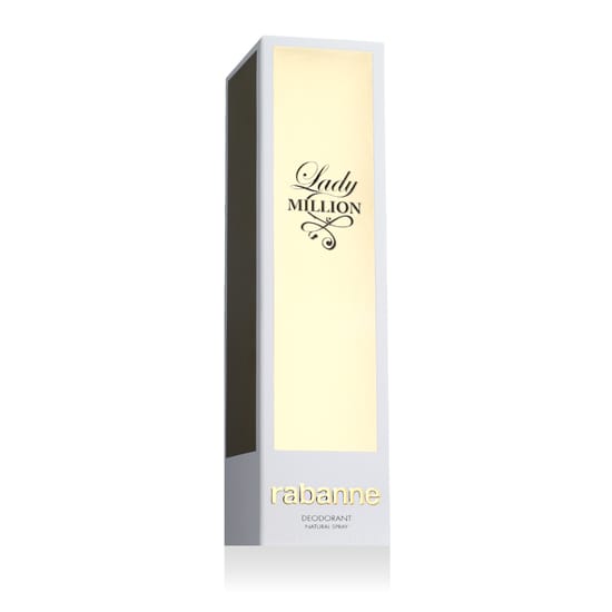 Rabanne Lady Million deodoranti klassikaline pudel esile tooduna