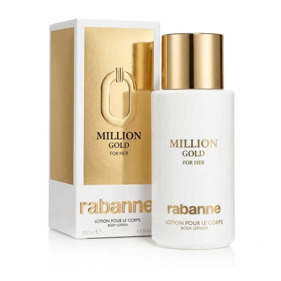 Оригинальная упаковка Rabanne Million Gold For Her Body Lotion Rabanne Million Gold For Her Body Lotion 200 мл, крупный план