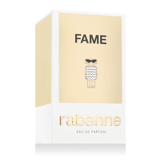 Бутылка парфюма Rabanne Fame EDP крупным планом