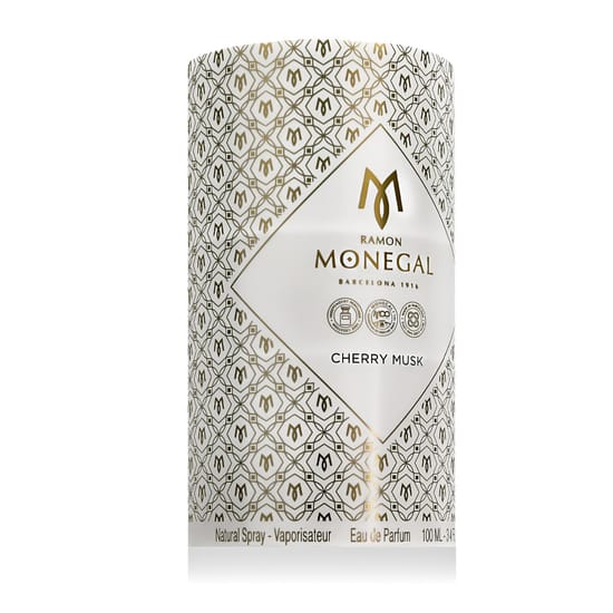 Bottle of Ramon Monegal Cherry Musk EDP fragrance