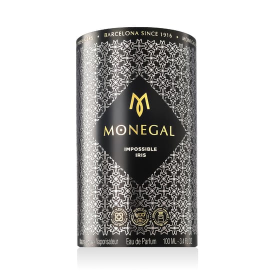Original packaging of Ramon Monegal Impossible Iris EDP Bottle of Ramon Monegal Impossible Iris EDP