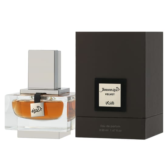 Rasasi Junoon Velvet Pour Homme EDP elegant men's fragrance bottle