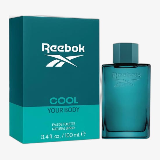Originaalpakend Reebok Cool Your Body EDT Reebok Cool Your Body EDT pudeli lähedalt vaade