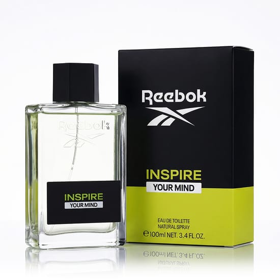 Reebok Inspire Your Mind for Him EDT originaalpakendis Stiilne Reebok Inspire Your Mind for Him EDT pudel minimalistliku disainiga