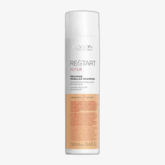 Bottle of Revlon Professional Restart Color Protective Micellar Shampoo