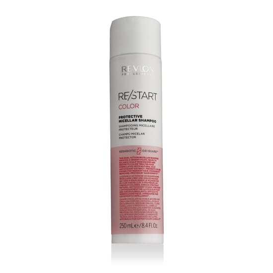 Bottle of Revlon Professional Restart Color Protective Micellar Shampoo