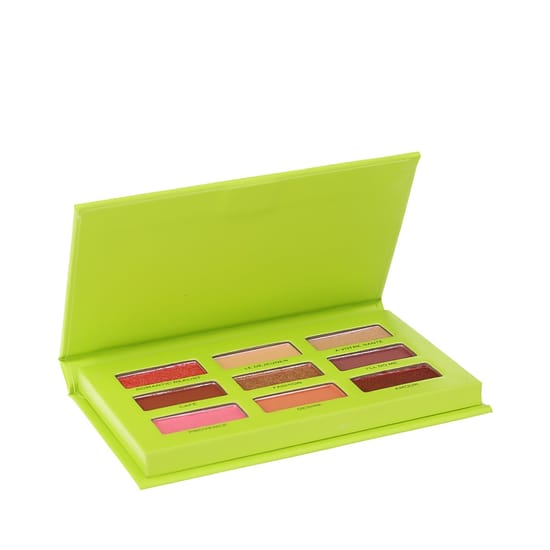 Revolution Emily In Paris Camera Queen Eyeshadow Palette Packaging Close-up of Revolution Emily In Paris Camera Queen Eyeshadow Palette – Elegant Collection of 9 Shades