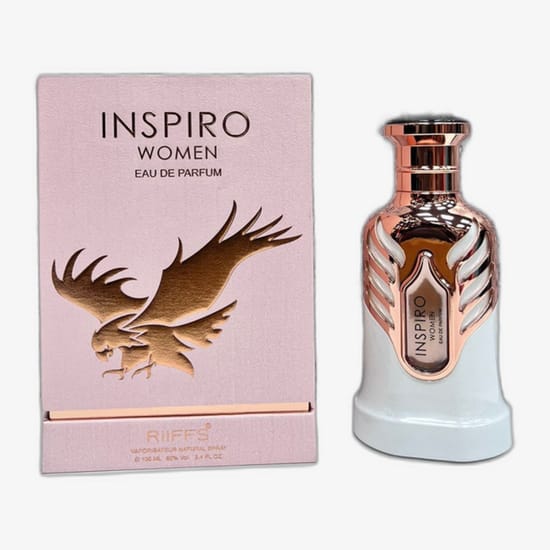 Бутылка парфюма Riiffs Inspiro Women EDP крупным планом
