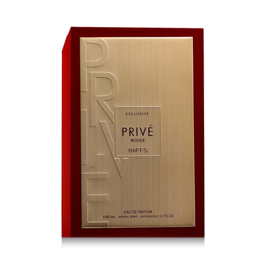 Close-up of Riiffs Prive Rouge EDP bottle