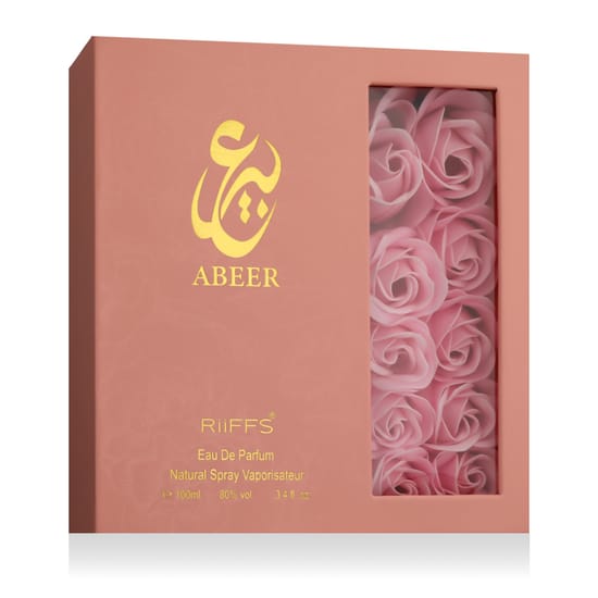 Close-up of Riiffs Abeer EDP perfume bottle
