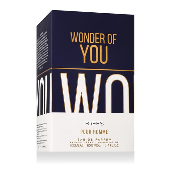 Оригинальная упаковка Riiffs Wonder of You Pour Homme EDP Бутылка парфюма Riiffs Wonder of You Pour Homme EDP