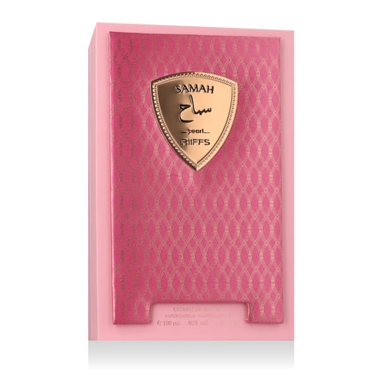 Originaalne Riiffs Samah Pearl EP parfüümi pakend Elegantne pudel Riiffs Samah Pearl EP lähedalt