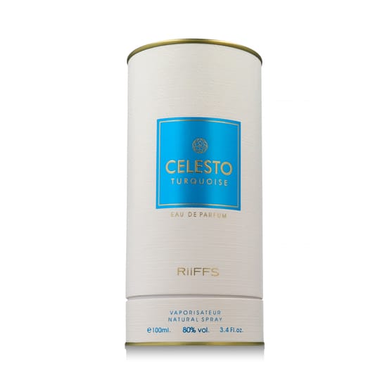 Бутылка riiffs celesto turquoise edp вблизи