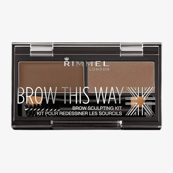 Rimmel London Brow This Way Palette (003 Dark Brown) in Stylish Packaging