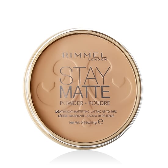 Rimmel London Stay Matte presspuudrite minimalistlik kollektsioon Rimmel London Stay Matte matt presspuuder, soe beež, 006 Warm Beige, unisex