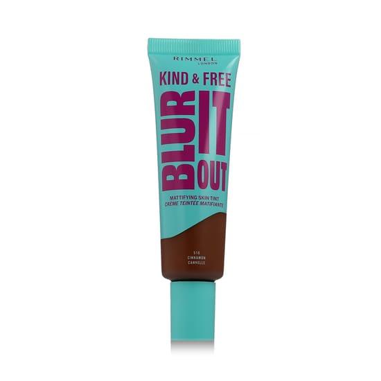 Rimmel London Kind & Free Blur It Out Mattifying Skin Tint 510 Cinnamon detailne pudelivaade
