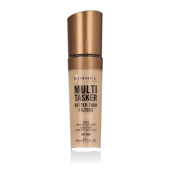 Rimmel London multi tasker primer, highlighter + glow booster (001 fair) pakend Rimmel London multi tasker primer, highlighter + glow booster (001 fair) stiilses pudelis