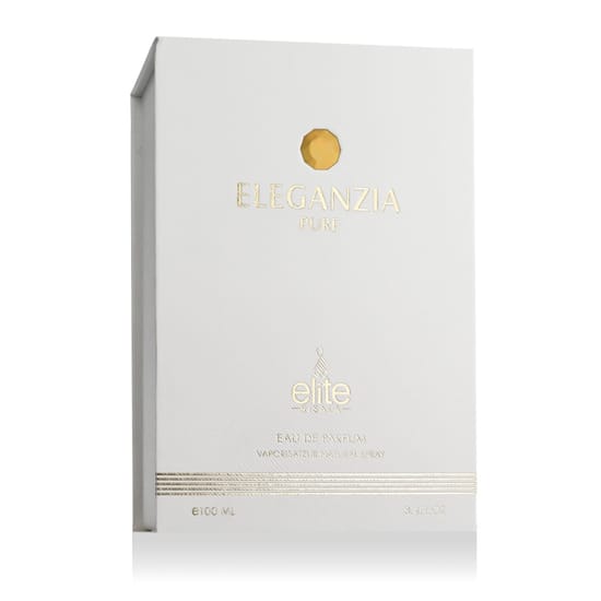 Оригинальная упаковка Risala Elite Eleganzia Pure EDP Изящный флакон Risala Elite Eleganzia Pure EDP