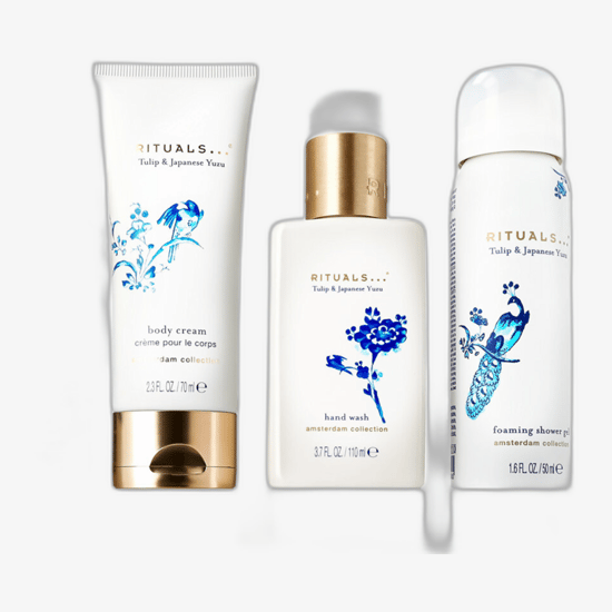 Rituals Amsterdam Collection body care products displayed