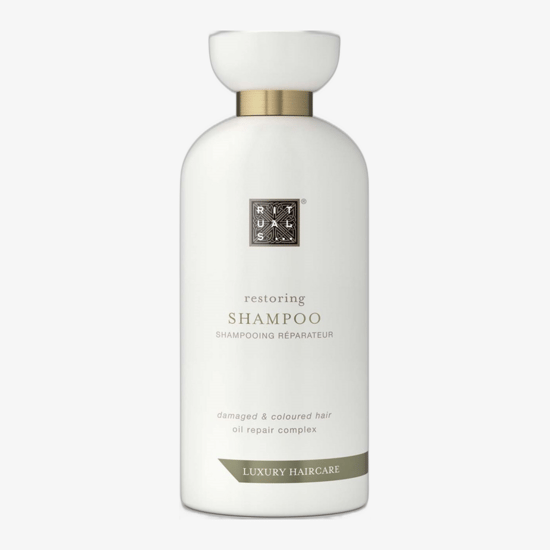 Bottle of Rituals Luxury Haircare Restoring Shampoo