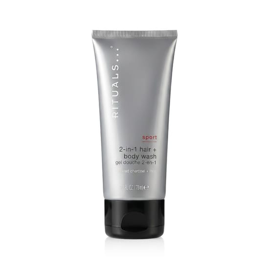 Rituals Sport 2-in-1 Shampoo + Body Wash Bottle – Minimalist, Unisex Packaging