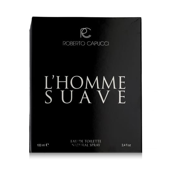 Roberto Capucci L'Homme Suave EDT pudel detailne vaade, meeste parfüüm minimalistlik disain