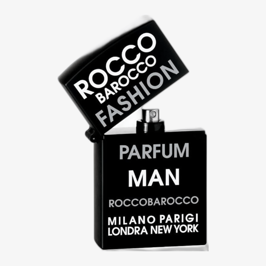 Roccobarocco Fashion Man EDT parfüümi pudel, elegantne meeste aroom