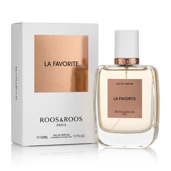 Оригинальная упаковка Roos & Roos La Favorite EDP Бутылка Roos & Roos La Favorite EDP вблизи
