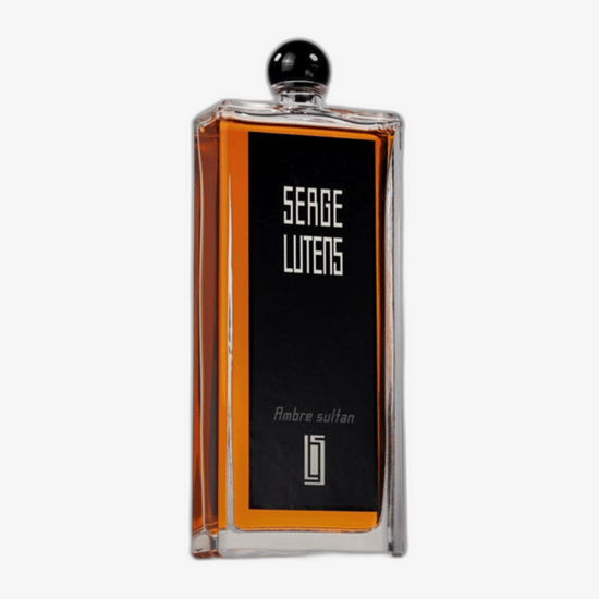 Close-up of Serge Lutens Ambre Sultan Confit de Parfum spray sample