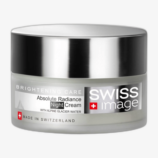 Lähedalt vaade SWISS Image Brightening Care Absolute Radiance öökreemile