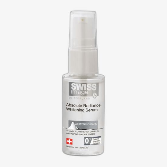 SWISS Image Brightening Care Absolute Radiance Serum pudeli lähivõte