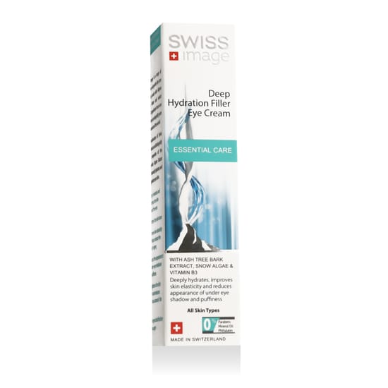 Eye cream swiss image essential care deep hydration filler in packaging