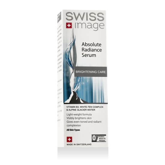 SWISS Image Brightening Care Absolute Radiance Serum pudeli lähivõte