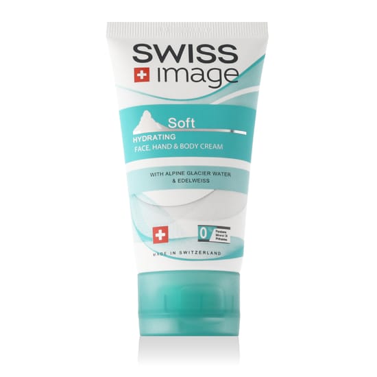 Упаковка и детали крема Swiss Image Soft Hydrating Увлажняющий крем Swiss Image Soft Hydrating для лица, рук и тела