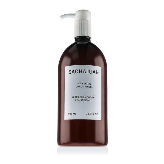 Бутылка кондиционера Sachajuan Thickening крупным планом