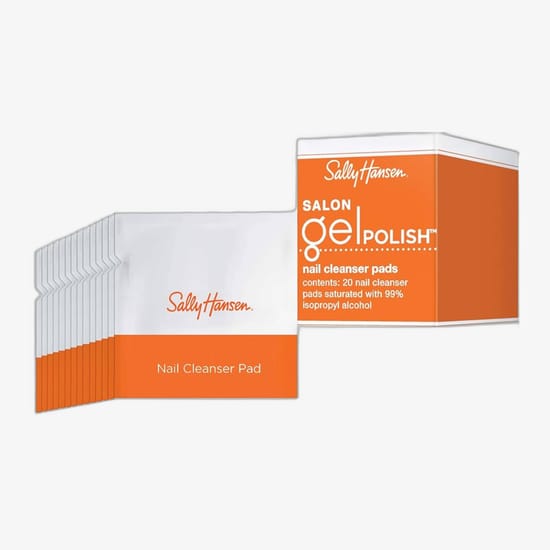 Sally hansen nail cleanser pads for gel polish Sally hansen salon gel polish nail cleanser pads in packaging