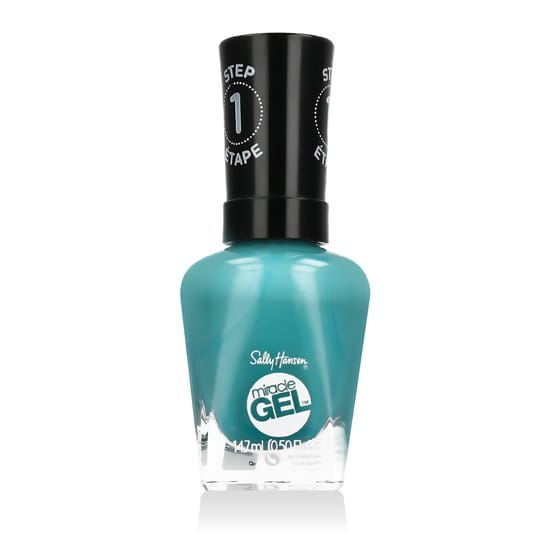 Close-up view of Sally Hansen Miracle Gel STEP1 (720 Mintage) bottle