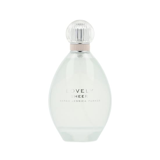 Close-up of the Sarah Jessica Parker Lovely Sheer EDP bottle