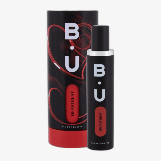 Bottle of Sarantis B.U. Heartbeat EDT fragrance