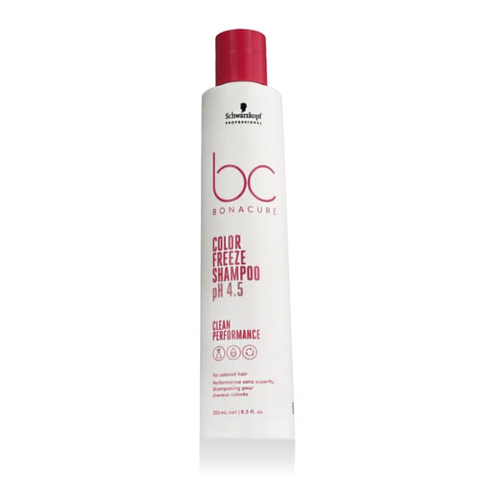 Bottle of Schwarzkopf Professional BC Bonacure Color Freeze pH 4.5 Shampoo
