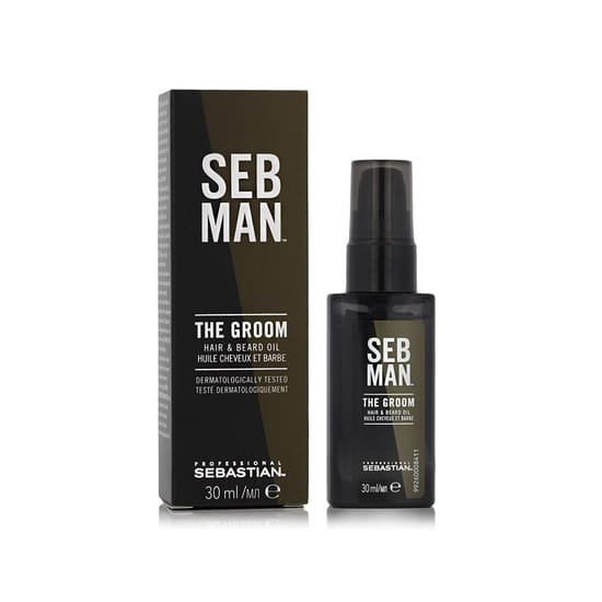 Bottle of Sebastian Professional Seb Man The Groom Hair & Beard Oil