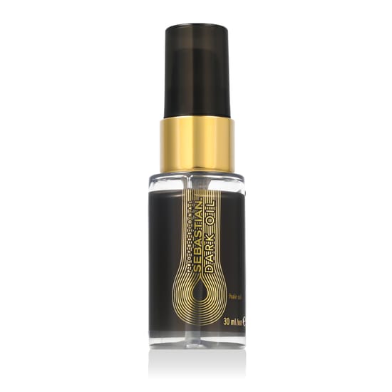 Sebastian Professional Dark Oil Hair Oil bottle with soft radiant highlights