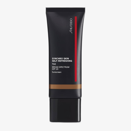 Shiseido Synchro Skin Self-Refreshing Tint SPF 20 päikesekaitsega jumestuskreemi pudel