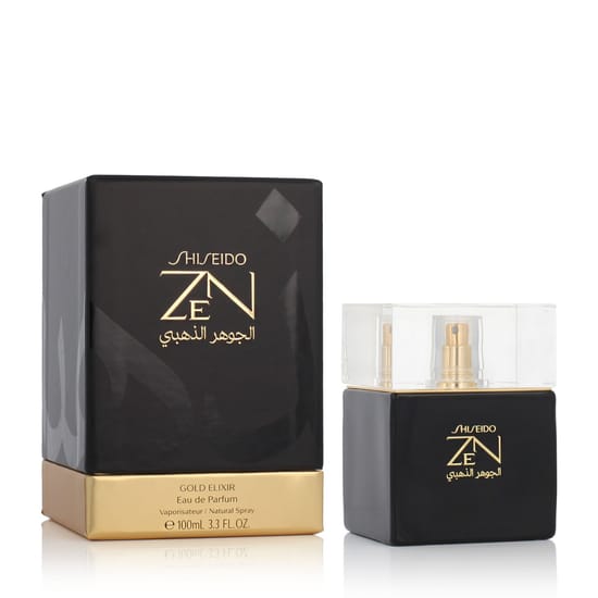 Bottle of Shiseido Zen Gold Elixir (2018) in Elegant Design