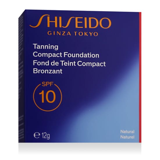 Shiseido Tanning Compact Foundation SPF 10 naturaalses toonis, detailne vaade jumestuskreemile