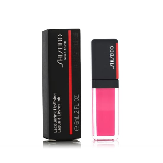 Блеск для губ Shiseido LacquerInk LipShine (302 Plexi Pink) в упаковке