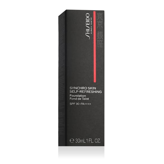 Shiseido Synchro Skin Self-Refreshing Foundation SPF 30 (310 Silk) pudel klaaspakendis