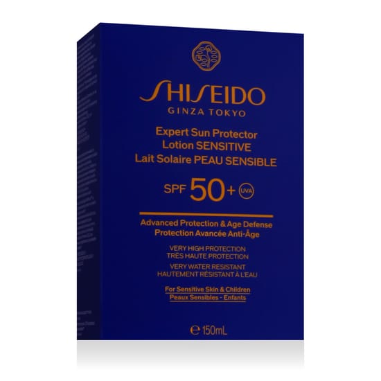 Shiseido Expert Sun Protector Lotion Sensitive SPF 50+ losjooni pilt tundlikule nahale