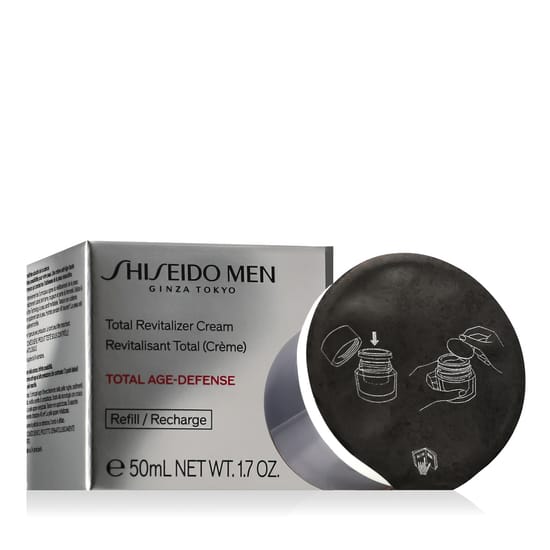 Shiseido Men Total Revitalizer Cream kreemi detailvaade meeste nahahoolduseks